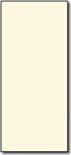 4 x 9 pulgadas, color crema, 250 tarjetas, cartulina de cubierta de 65 libras
