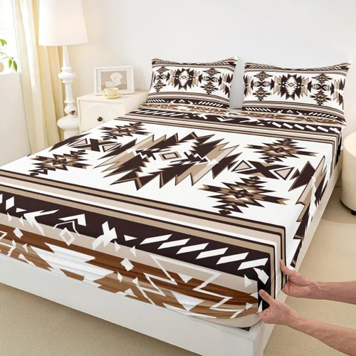 Miniatura 14 de Bonita sábana bajera ajustable para niños, tamaño individual, juego de ropa de cama rústica de pollo, decoración de dormitorio para niños y adultos