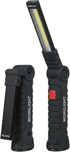 Miniatura 13 de Luces LED de trabajo recargables, linterna de mano para hombre, regalo de cumpleaños, luz de trabajo magnética, rotación de 360°, 5 modos, linterna