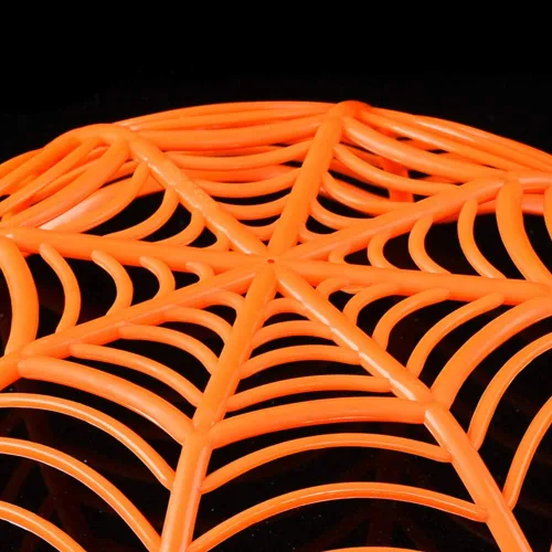 Miniatura 5 de Creative Spider Web Galleta Frutas Candy Plate Basket Bowl Halloween Funny Party Decor Negro