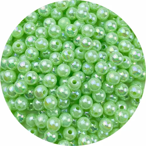 Miniatura 34 de 300 cuentas de perlas para manualidades de 0.315 pulgadas (0.315 in), cuentas redondas sueltas de perlas para collares, pulseras, aretes, blanco AB