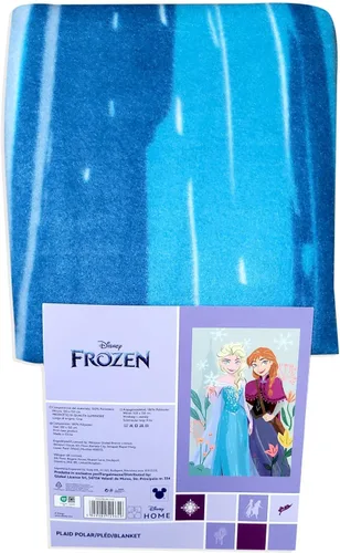 Miniatura 4 de DIISNEY Disney Frozen Princess Anna, Elsa y Olaf - Manta con diseño de copos de nieve y castillo (Anna y Elsa)