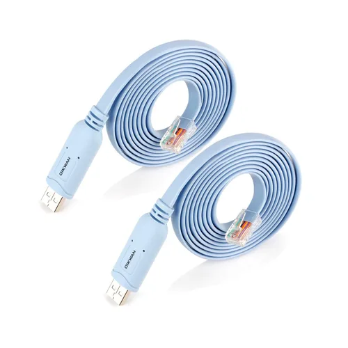 Miniatura 9 de Cable de consola USB Cisco, cable de consola USB a RJ45 compatible con routers/switch/Windows 7, 8,10 (12 pies)