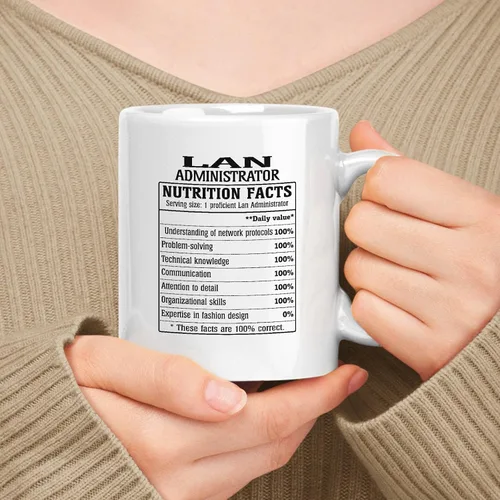 Miniatura 294 de Employee Apreciation Gift For Administrator Información nutricional, White 11oz Ceramic Mug