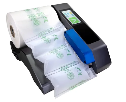Miniatura 14 de IDL Packaging EcoWave-8.3 Almohadas de aire para embalaje, 15 pulgadas de ancho y 1300 pies de largo con película neutra de CO2 (1 rollo), bolsas