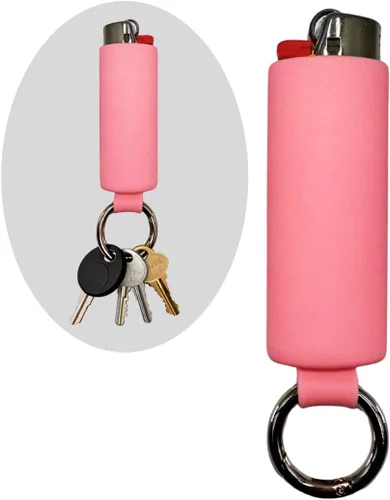 Miniatura 12 de Lighter Holder for J6 BIC Lighters. Keychain Lighter Case. Silicone Keychain case has a Spring Clip Attached to Easily Secure to Any Bag, Key Ring