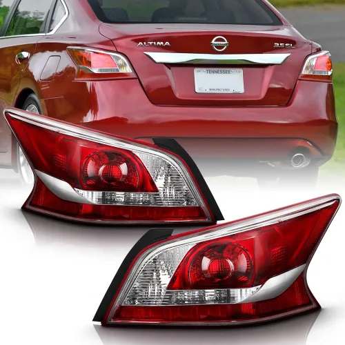 ACANII - Para Nissan Altima 4 puertas Sedan 2013 2014 2015 [Estilo de fábrica OE] Luces traseras de repuesto para lámparas de freno