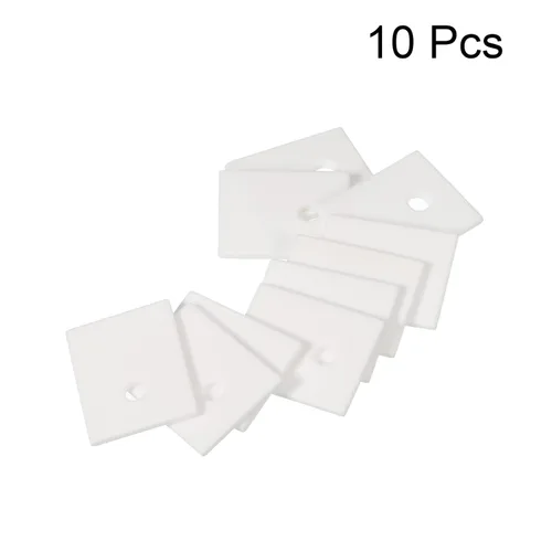 Miniatura 3 de PATIKIL Hoja de cerámica de alúmina almohadilla de enfriamiento Hoja aislante 10pcs 0.138 in agujero alta dureza para transistor MOS
