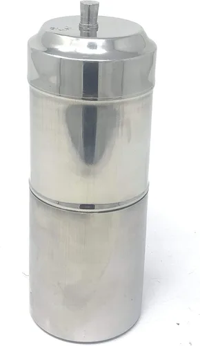 Miniatura 3 de Filtro de café para hacer Madras Filter Café/South India Filtro de café - Acero inoxidable (16.9 fl oz, 25.4 fl oz y 33.8 fl oz de capacidad)