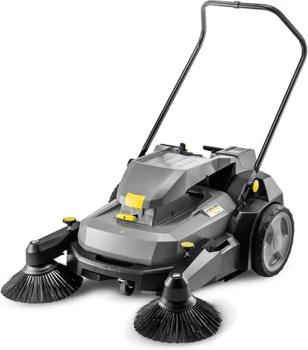 Miniatura 9 de Kärcher Walk Behind Outdoor Push Sweeper S 4 Twin Go!Más para talleres, aceras, entradas o garajes con agarrador de desechos de 5.25 galones, ancho