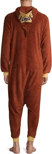 Miniatura 2 de Nintendo Donkey Kong - Mameluco de felpa para hombre, disfraz de burro Kong de una pieza para adultos, Kigurumi, pijama de forro polar DK y sudadera