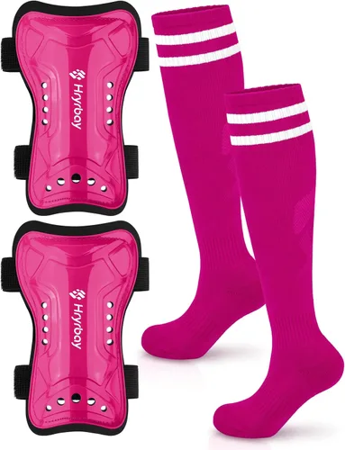 Miniatura 19 de Hryrbay Kids Soccer Shin Guards and Socks Toddler Soccer Shin Pads Protective Defender Gear for Boys Girls Ages 3-15 Great for Training, Matches