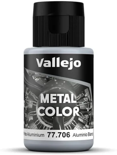 Miniatura 13 de Vallejo - Color Metálico Aluminio 32 ml (1.08 fl.oz.) Reproduce fielmente diferentes acabados metálicos
