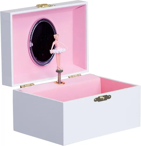 Miniatura 2 de Joyero de bailarina musical rosa afroamericana personalizada animadora