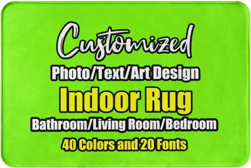 Miniatura 26 de sophiehome Customzied - Alfombras de baño con imagen de texto, alfombra de franela personalizada para interiores para el hogar, dormitorio, baño
