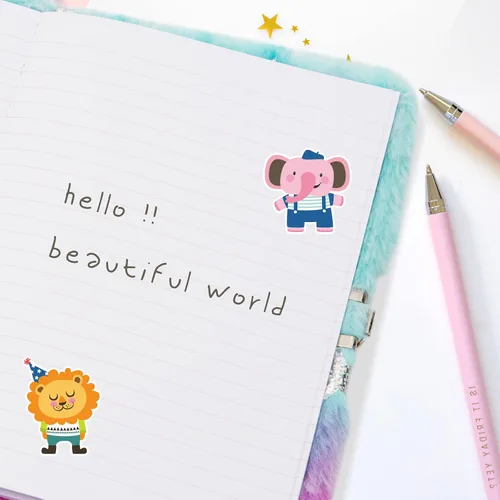 Miniatura 8 de SuperStyle Diario de Escritura, Regalo para Niñas de 6 7 8 Años, Cuaderno de Oso con Candado Diario Secreto Diario de Escritura Regalo de Cumpleaños