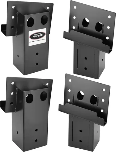 Miniatura 8 de Mofeez Soportes de Ángulo Compuesto para Exteriores 4x4 para Puestos de Caza de Venados, Casetas de Caza, Refugio de Tiro (Juego de 8)