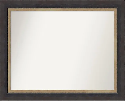 Miniatura 105 de Amanti Art Espejo personalizado, espejo de baño negro Astor, espejo de pared o espejo de tocador de baño sobre el fregadero (25 x 25 pulgadas)