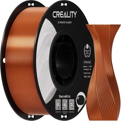 Miniatura 62 de Creality Filamento de madera PLA de 4.4 lbs, filamento de impresora 3D de 0.069 in, textura seda suave, dureza, filamento de impresión de carrete