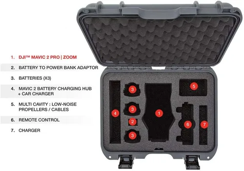 Miniatura 4 de Nanuk 909- Funda rígida impermeable con inserto personalizado para DJI Mavic Mini