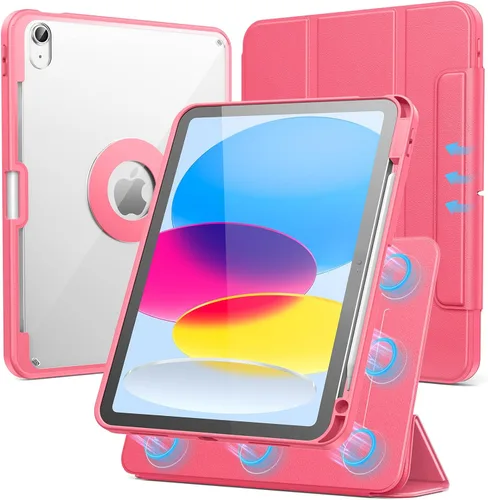 Miniatura 15 de SPARIN Funda para iPad mini 7 A17 Pro 2024/iPad Mini 6 2021 de 8.3 pulgadas, cubierta magnética desmontable, soporte vertical/horizontal con soporte