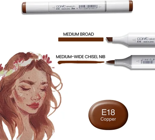 Miniatura 3 de Copic Marcador SKST6-SKIN Sketch Skin Tones 1 Marcador (Pack de 6)