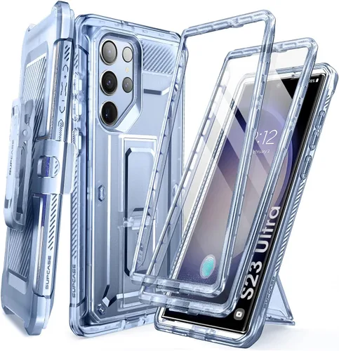 Miniatura 8 de SUPCASE Funda para Samsung Galaxy S23 Ultra con Soporte, [Unicorn Beetle Pro] [2 Marcos Frontales]