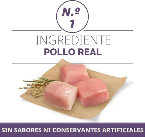 Miniatura 3 de Purina ONE Alimento seco para perros adultos de raza grande, alto contenido en proteína, fórmula Plus Vibrant Maturity Adult 7 Plus - Bolsa de 8