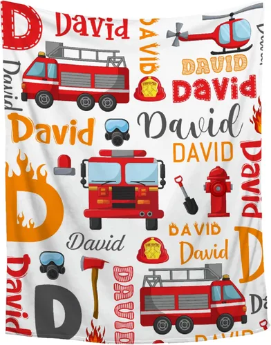 Miniatura 12 de Manta personalizada de franela de vellón con nombre, ligera, suave, bonita y acogedora para cama, sofá, viajes al aire libre, 30 x 40 pulgadas