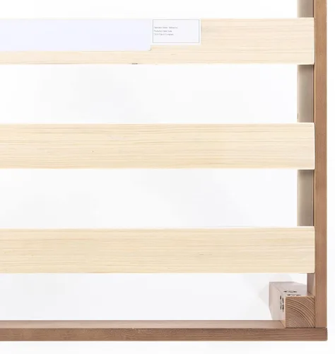 Miniatura 6 de Mellow Naturalista Classic - Cama de plataforma de madera maciza de 12 pulgadas con listones de madera, tamaño individual XL, pino natural Natural