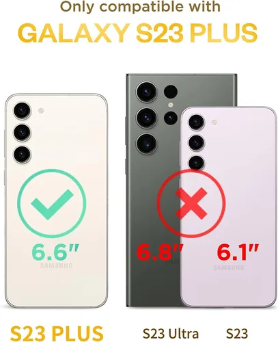 Miniatura 2 de J.west Funda para Samsung Galaxy S23 Plus de 6.6 pulgadas, Funda de Lujo con Estampado de Leopardo y Guepardo, Diseño Translúcido y Nacarado, Funda