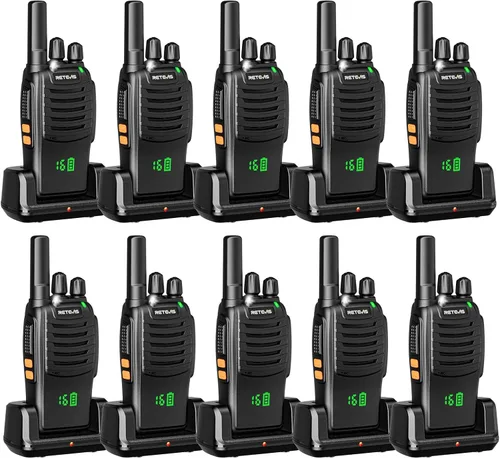 Walkie Talkies Retevis H-777H, pantalla irrompible oculta, pantalla de canal, FRS portátil, linterna LED, carga USB-C, alarma de emergencia, manos