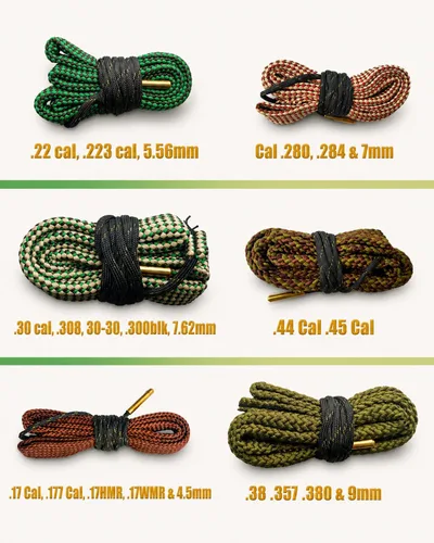 Miniatura 4 de Gun Snake Cleaner, Barrel Rope for Handguns and Rifles .22 .223 & 5.56mm/.22.357.38.380, 9mm/.30 308 30-06 303 7.62mm,Gun Cleaning Kits with Gun
