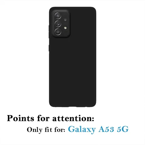 Miniatura 8 de Funda personalizada para Samsung Galaxy A53 5G, funda protectora de poliuretano termoplástico suave contra arañazos, color negro