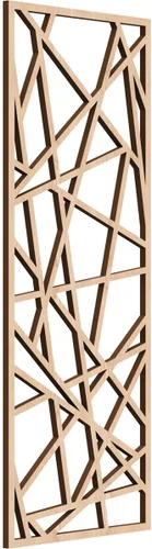Miniatura 12 de Conway Paneles de pared decorativos de madera con calado, 9 3/8 pulgadas de ancho x 24 3/8 pulgadas de alto x 1/4 de alto, aliso