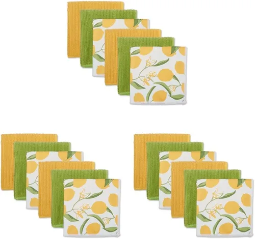 Miniatura 19 de DII - Juego de paños de cocina multiusos de microfibra, colección de limpieza, floral de aguacate