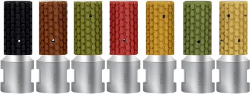 Juego de 7 ruedas de tambor de diamante de 1 pulgada, pulido húmedo 5/8 "-11 hilo - pulido lijado azulejo mármol hormigón cerámica 1 unids