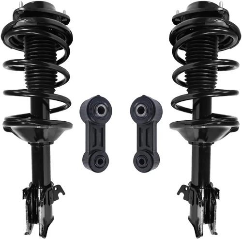 Miniatura 103 de Detroit Axle - Kit de puntales delanteros 2WD para Ford F-150 2005-2008 Lincoln Mark LT 2005-2008, 2 puntales con muelle helicoidal, 2 enlaces