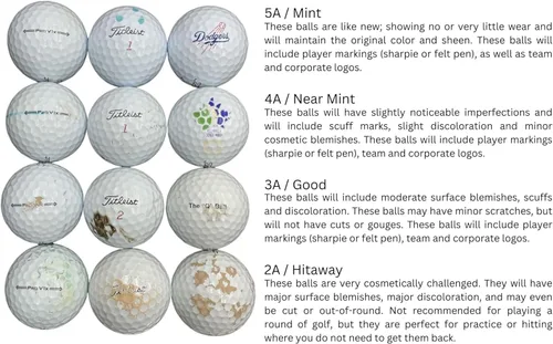 Miniatura 6 de Golf Ball Planet 100 Bolas para prácticas/shag/golpes/rango usadas en bolsa de malla mixta