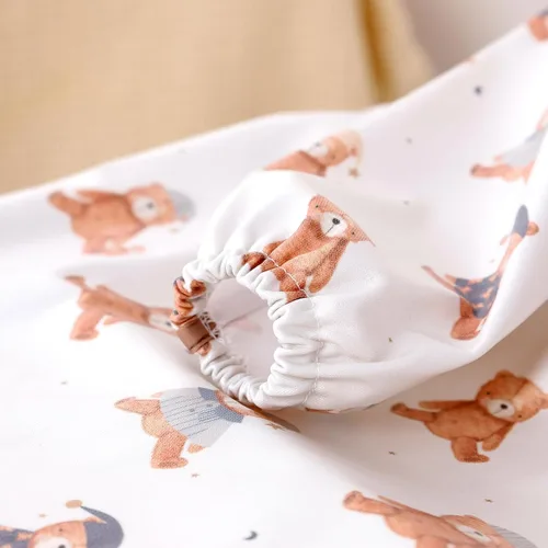 Miniatura 11 de Happy Flute Babero de manga larga para bebés a prueba de desorden con diseño ajustable para bebés durante la comida o silla alta