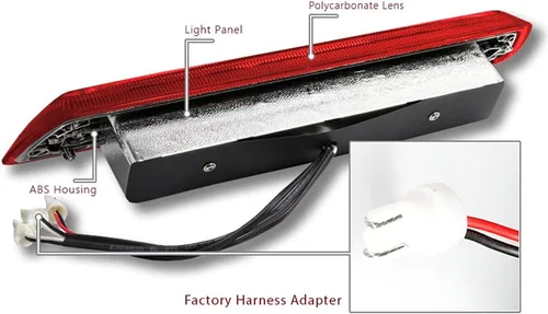 Miniatura 4 de Luz de freno trasera de montaje central de techo trasero LED de montaje alto, tercera tercera luz de freno compatible con Ford F-150 2014, 2010 2011