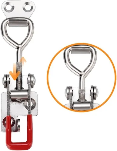 Miniatura 3 de E-TING Paquete de 2 abrazaderas de cierre ajustables 4003 para ahumador, 1322 libras, 1,322.8 lbs, capacidad de sujeción, pestillos de palanca