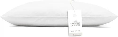 Miniatura 9 de BOLL & BRANCH Almohada alternativa de plumón – Mediana, estándar – Carcasa refrescante – Relleno alternativo de plumón de lujo hipoalergénico