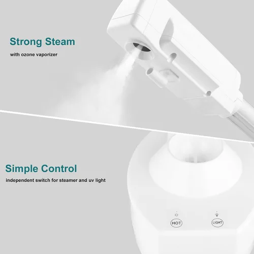 Miniatura 5 de Vaporizador facial con pantalla táctil, vaporizador esteticista, humidificador profesional de aromaterapia, vapor de spa facial para el hogar, salón