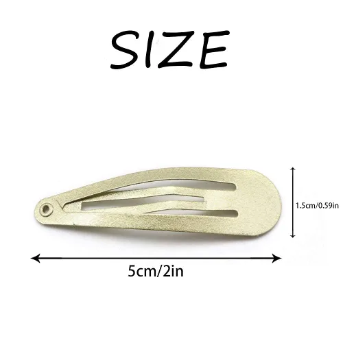 Miniatura 8 de Dofash Pinzas para el cabello a presión de metal, 2.0 in, accesorios básicos para el cabello, pinzas para el cabello de estrella, 12 piezas