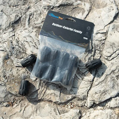 Miniatura 6 de ANIUHL 8 puntas de goma para bastones de senderismo, puntas de repuesto para bastones de senderismo, absorción de golpes y estabilidad mejorada