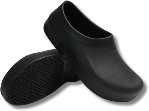 Zapatos de trabajo unisex antideslizantes para hombres y mujeres, impermeables, resistentes al aceite, zapatos de chef de cocina, zuecos de