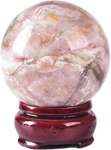 Miniatura 73 de JIC Gem Esfera de cristal de cuarzo Pietersite, bola de cristal decorativa azules y marrones dorados para meditación, decoraciones de mesa