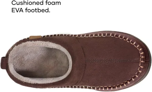 Miniatura 5 de Zigzagger - Pantuflas de tobillo estilo mocasín para hombre, para interior y exterior