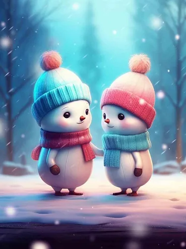 Reofrey Kits de pintura de diamantes para adultos, muñeco de nieve de Navidad, arte de diamantes de Navidad, taladro completo redondo con diamantes